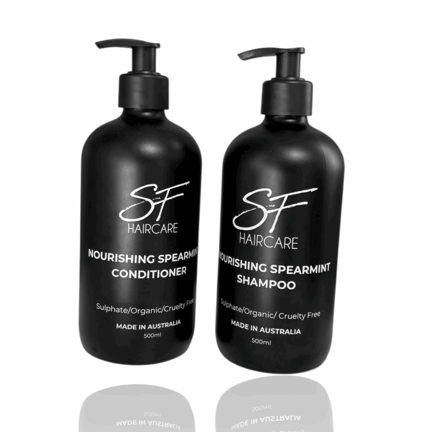 Duo Nourishing Spearmint Shampoo & Conditioner 500ml (pre filled glass bottles) - SFHaircare