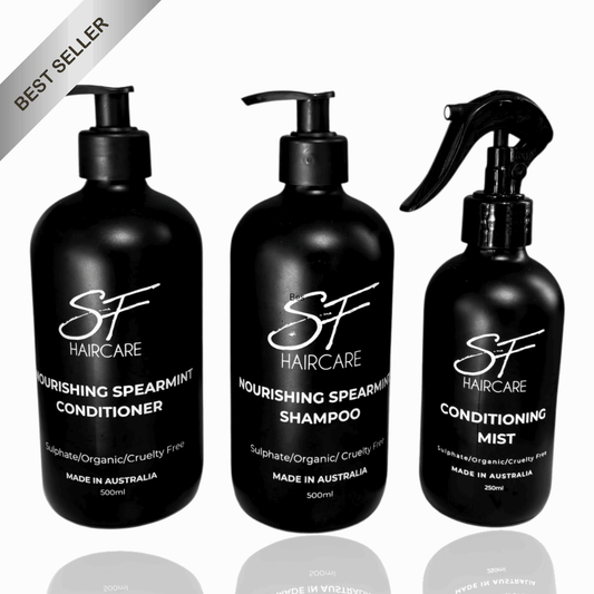 SFHaircare Essentials Trio Sample Pack with Bonus Perfume