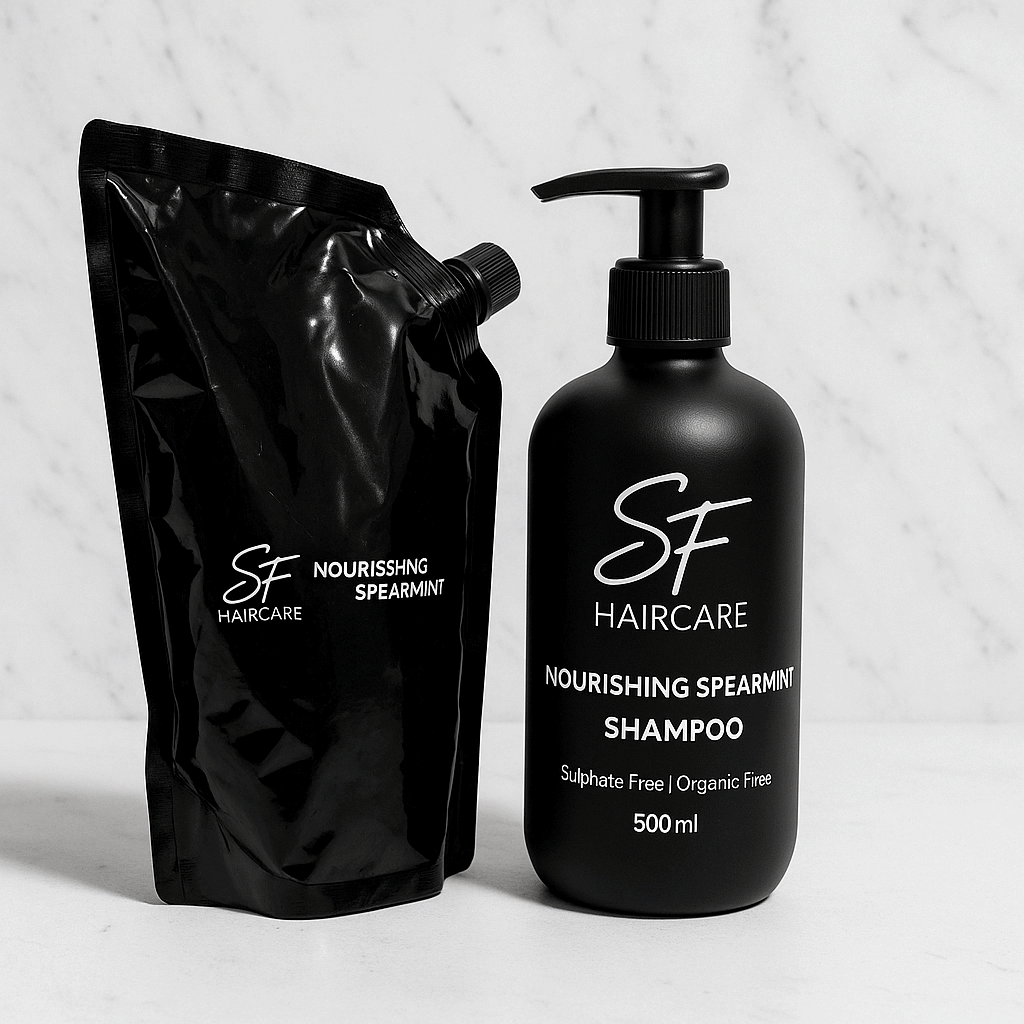 Shampoo Glass Bottle 500ml (Empty) - SFHaircare