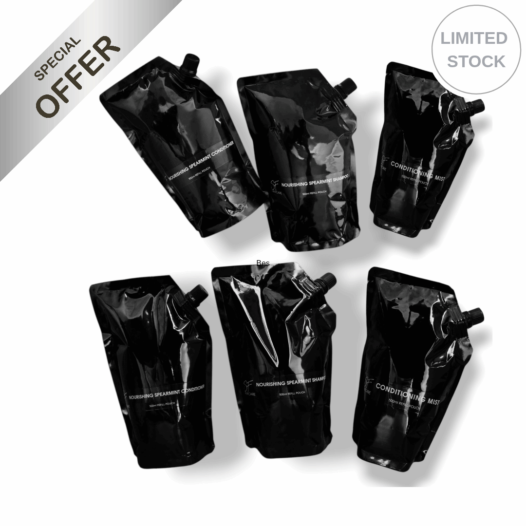 Shine & Strength Large Refill Bundle ♻ - SFHaircare