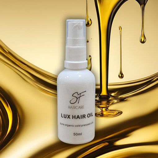 Most Popular Lux Hair Oil now includes two incredible powerhouse oils: Squalene & Jojoba Oil! 🌿✨ - SFHaircare