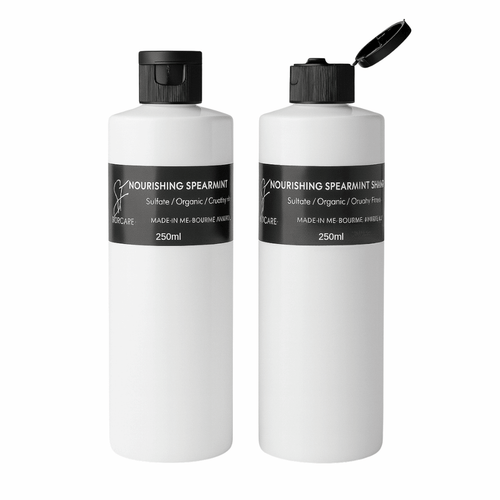 2 Empty 250ml Plastic Product Bottles - SFHaircare