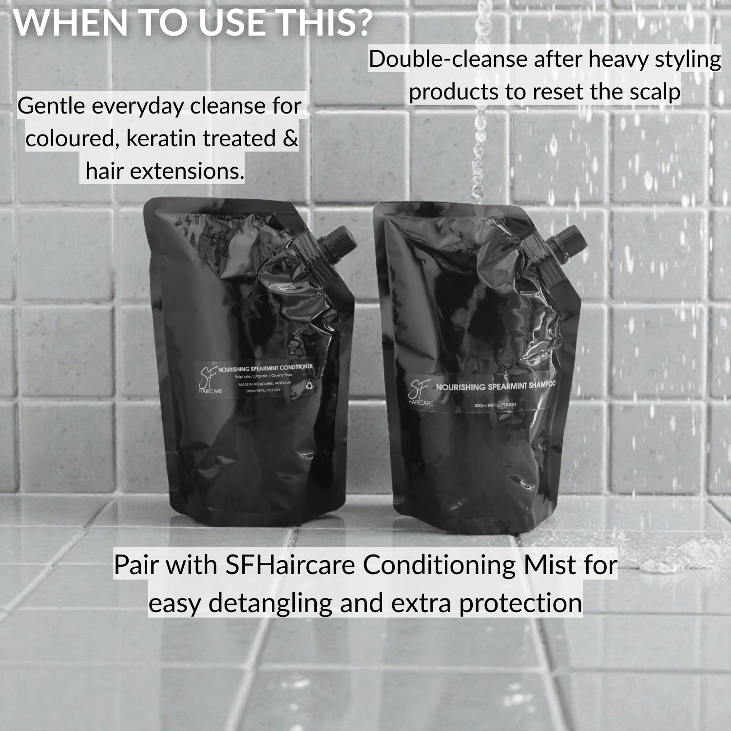 Duo Nourishing Spearmint Shampoo & Conditioner Refill 500ml