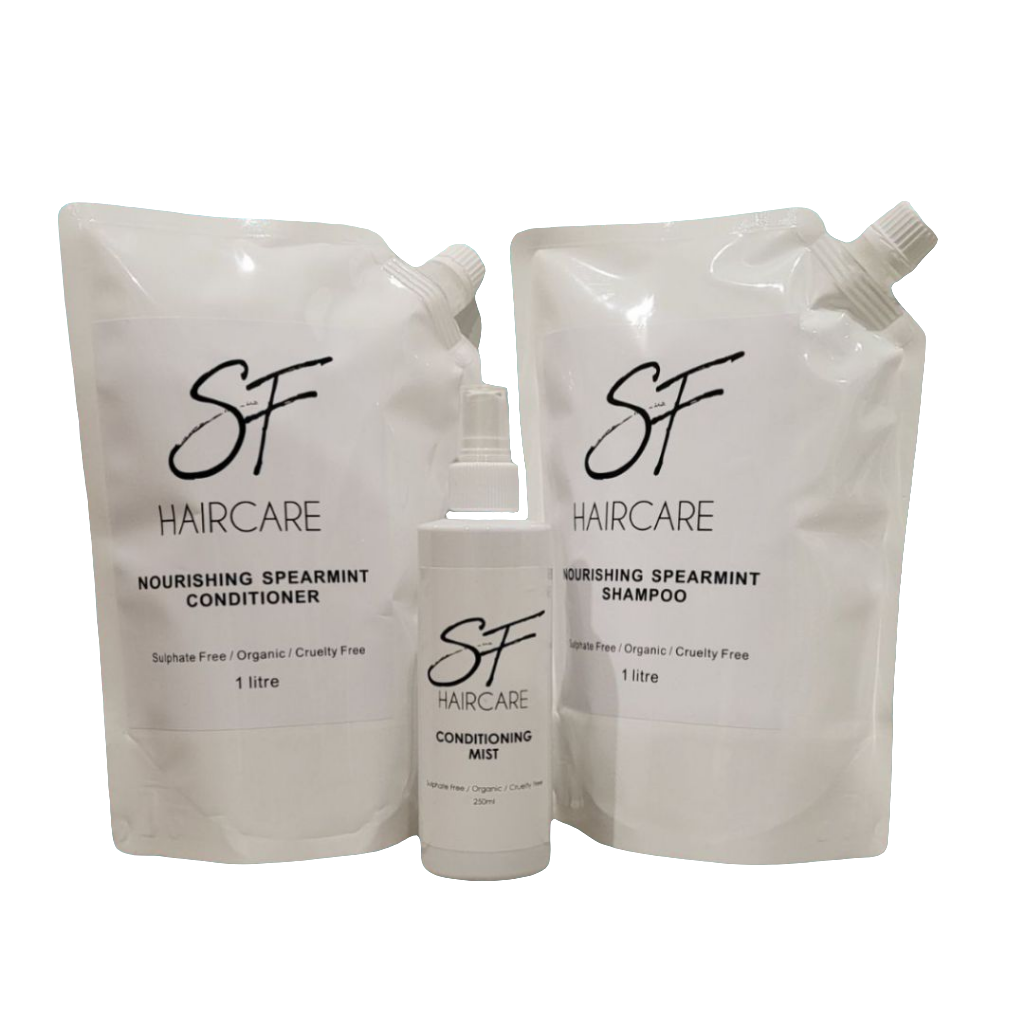 Eco Pack Shampoo & Conditioner & Mist (1 Litre Pouches +250ml)