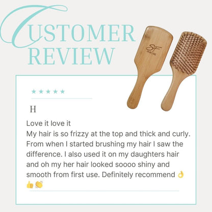 Bamboo Wooden Hair Brush - SFHaircare