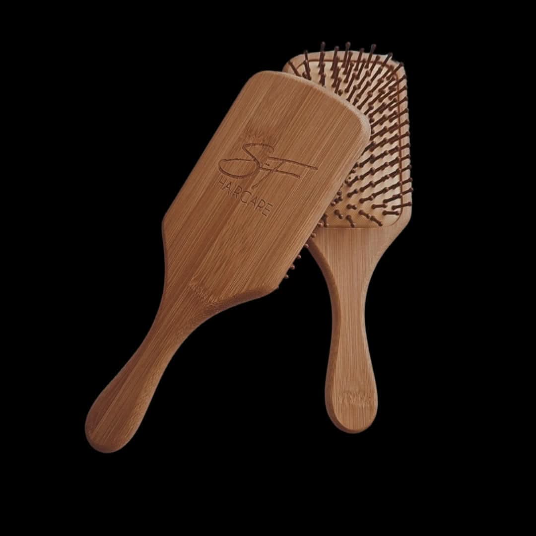 Bamboo Wooden Hair Brush - SFHaircare