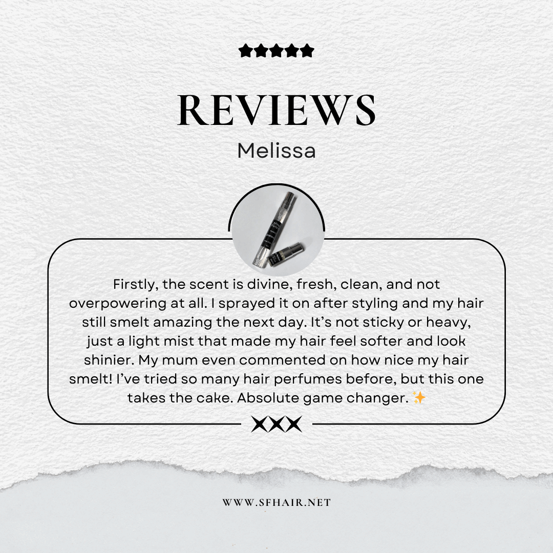 Handmade Melbourne hair perfume mist – gentle, paraben-free formula