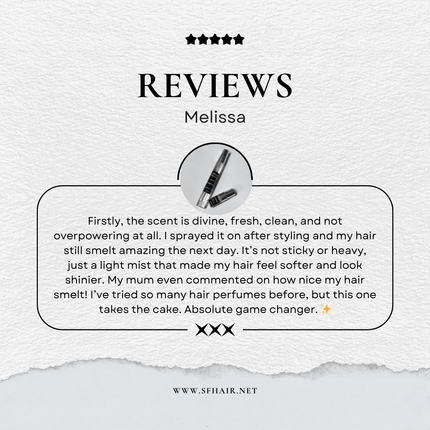 Handmade Melbourne hair perfume mist – gentle, paraben-free formula