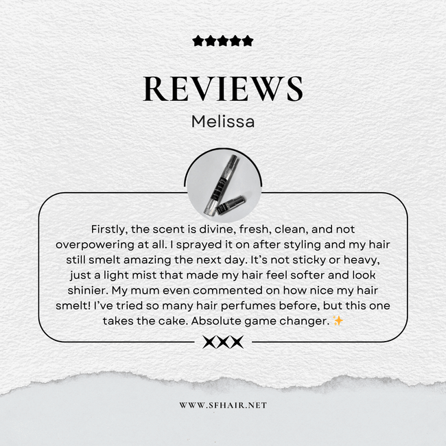 Handmade Melbourne hair perfume mist – gentle, paraben-free formula