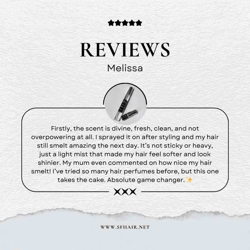 Handmade Melbourne hair perfume mist – gentle, paraben-free formula