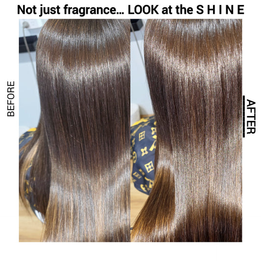 Close-up of SFHair Perfume Mist lightweight leave-in hair fragrance