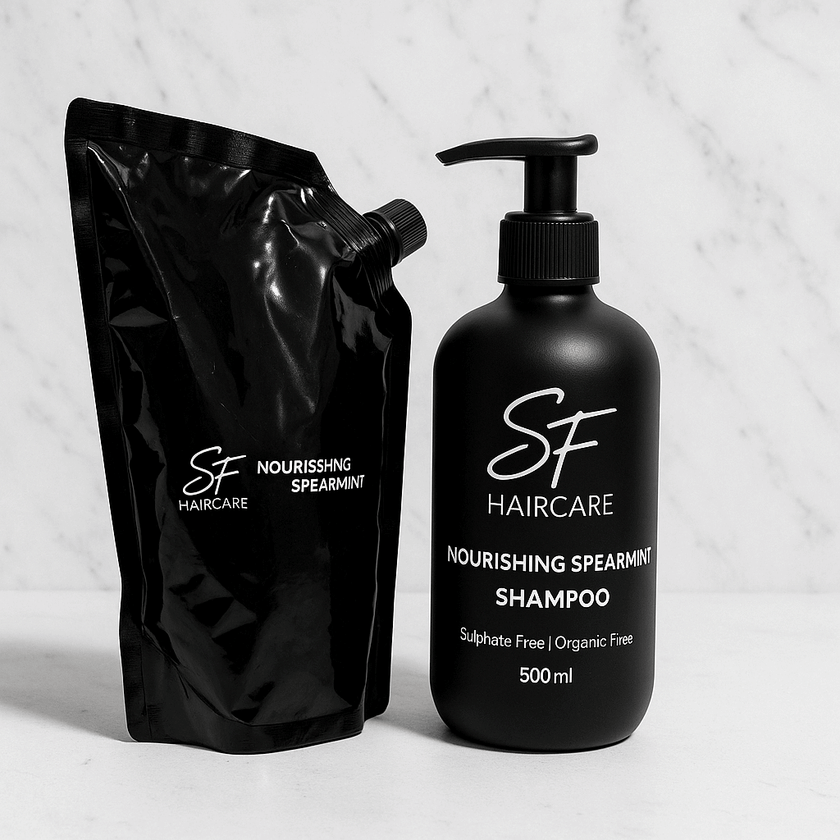 Shampoo Glass Bottle 500ml (Empty) - SFHaircare